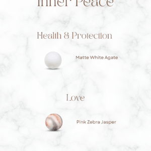 A minimalist crystal healing bracelet for inner peace, featuring the gentle patterns of Pink Zebra Jasper.