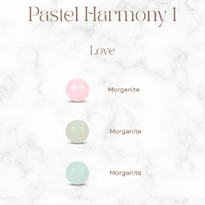 An elegant pastel pink gemstone bracelet for healing the heart chakra and cultivating self-love.